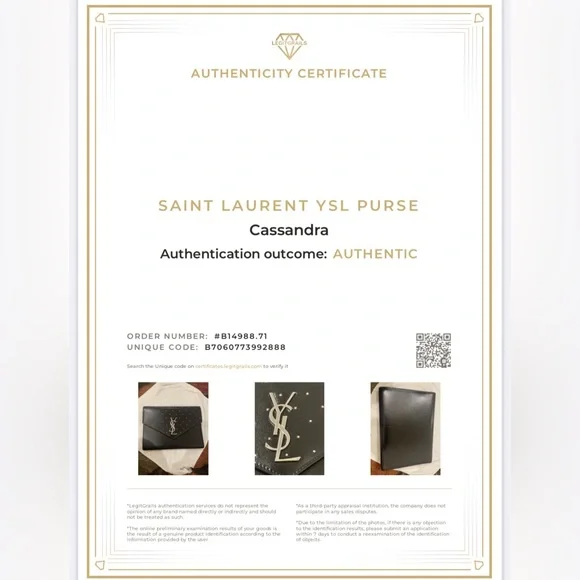 YSL Cassandre Studded Flap Pouch - Picture 13 of 14